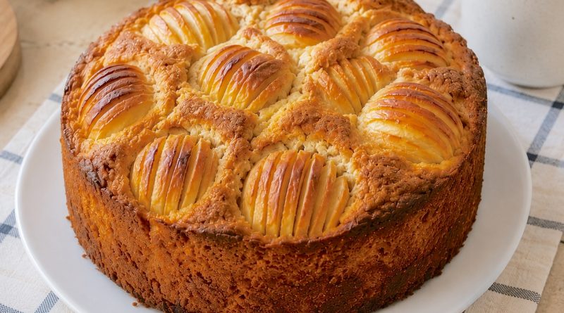 Õunakook õunapoolikutega Õunakook õunapoolikutega