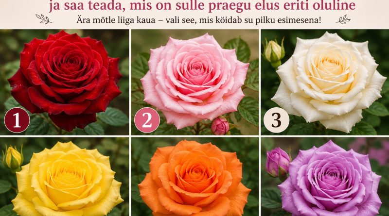 Valige roos ja saate teada, mis on teile praegu elus eriti oluline Valige roos ja saate teada, mis on teile praegu elus eriti oluline
