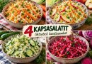 4 KAPSASALATIT LIHTSATEST KOOSTISOSADEST: KRÕMPSUVAD, VÄRSKED JA LIHTSALT VALMIVAD 4 KAPSASALATIT LIHTSATEST KOOSTISOSADEST: KRÕMPSUVAD, VÄRSKED JA LIHTSALT VALMIVAD