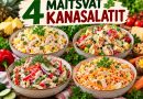 4 KANASALATIT, MILLEST EI TÜDINE: LIHTSAD, TOITVAD JA VÄGA MAITSVAD 4 KANASALATIT, MILLEST EI TÜDINE: LIHTSAD, TOITVAD JA VÄGA MAITSVAD