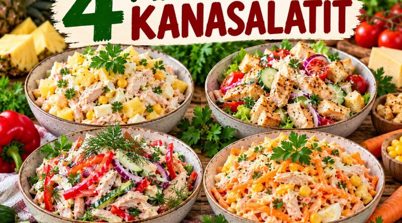 4 KANASALATIT, MILLEST EI TÜDINE: LIHTSAD, TOITVAD JA VÄGA MAITSVAD 4 KANASALATIT, MILLEST EI TÜDINE: LIHTSAD, TOITVAD JA VÄGA MAITSVAD